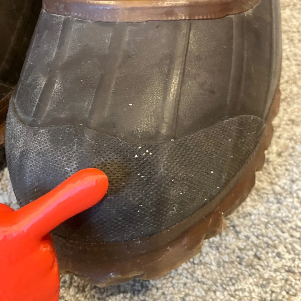 LaCrosse Iceman Men 12 Brown Insulated Leather Rubber Pac Boots USA Steel Shank